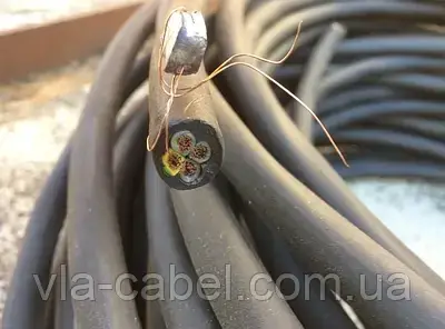 Кабель гумовий КГ т 4х4 мм повноцінний, силовий гнучкий зварювальний Одеса Каблекс (кратно 5м), фото 1