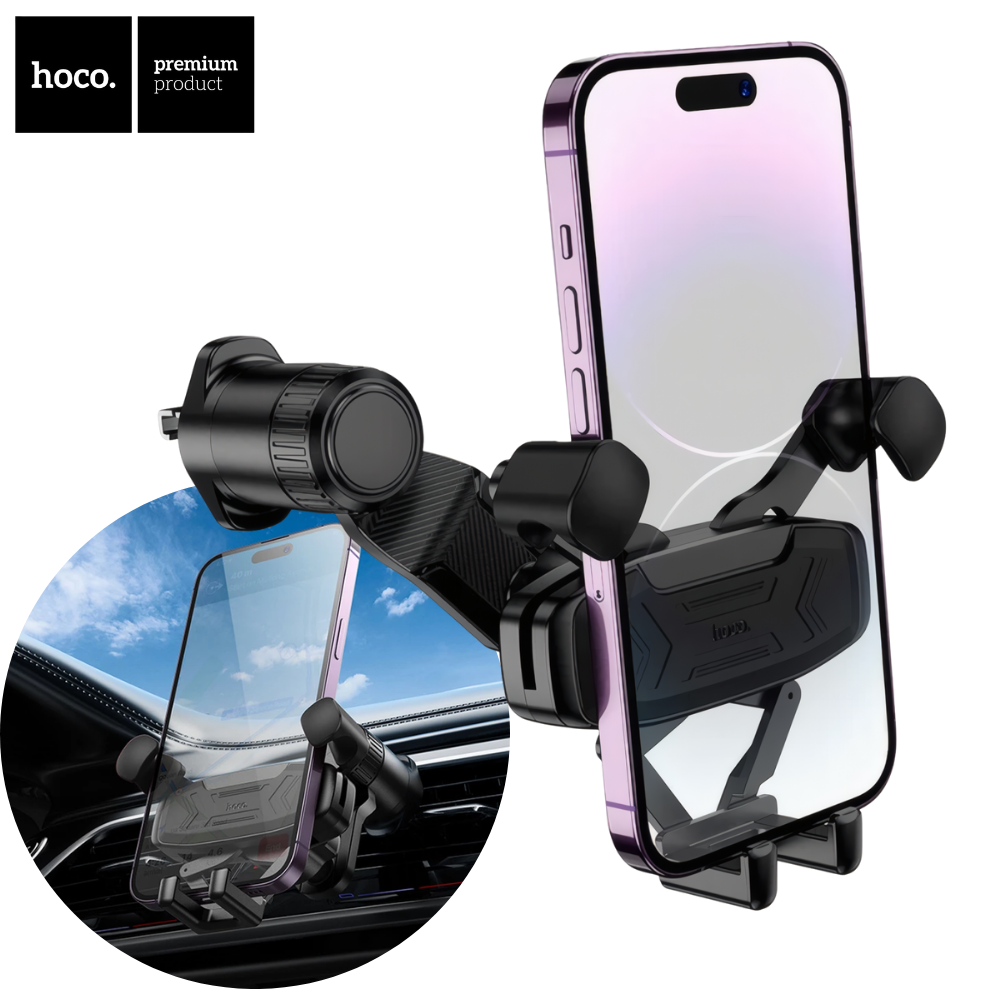 Автотримач тримач для смартфона в машину на повітропровід автомобільний тримач телефону в авто в дефлектор, фото 1