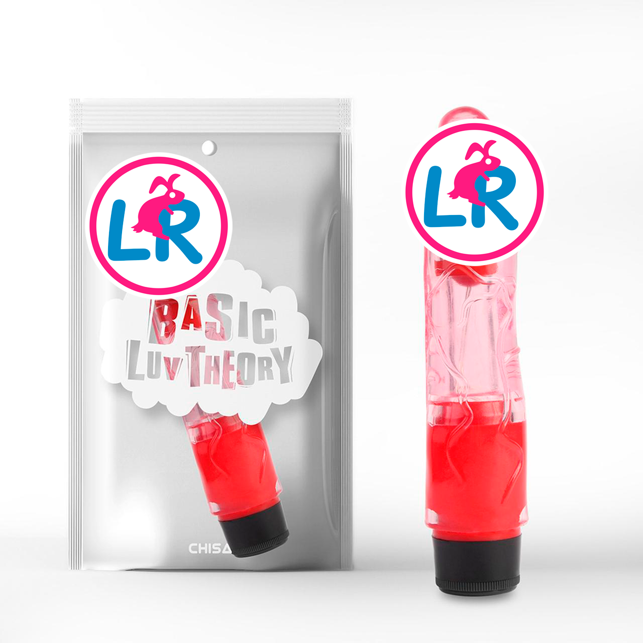 Вібратор Basic Luv Theory Realistic Vibe 8.1, червоний, фото 1