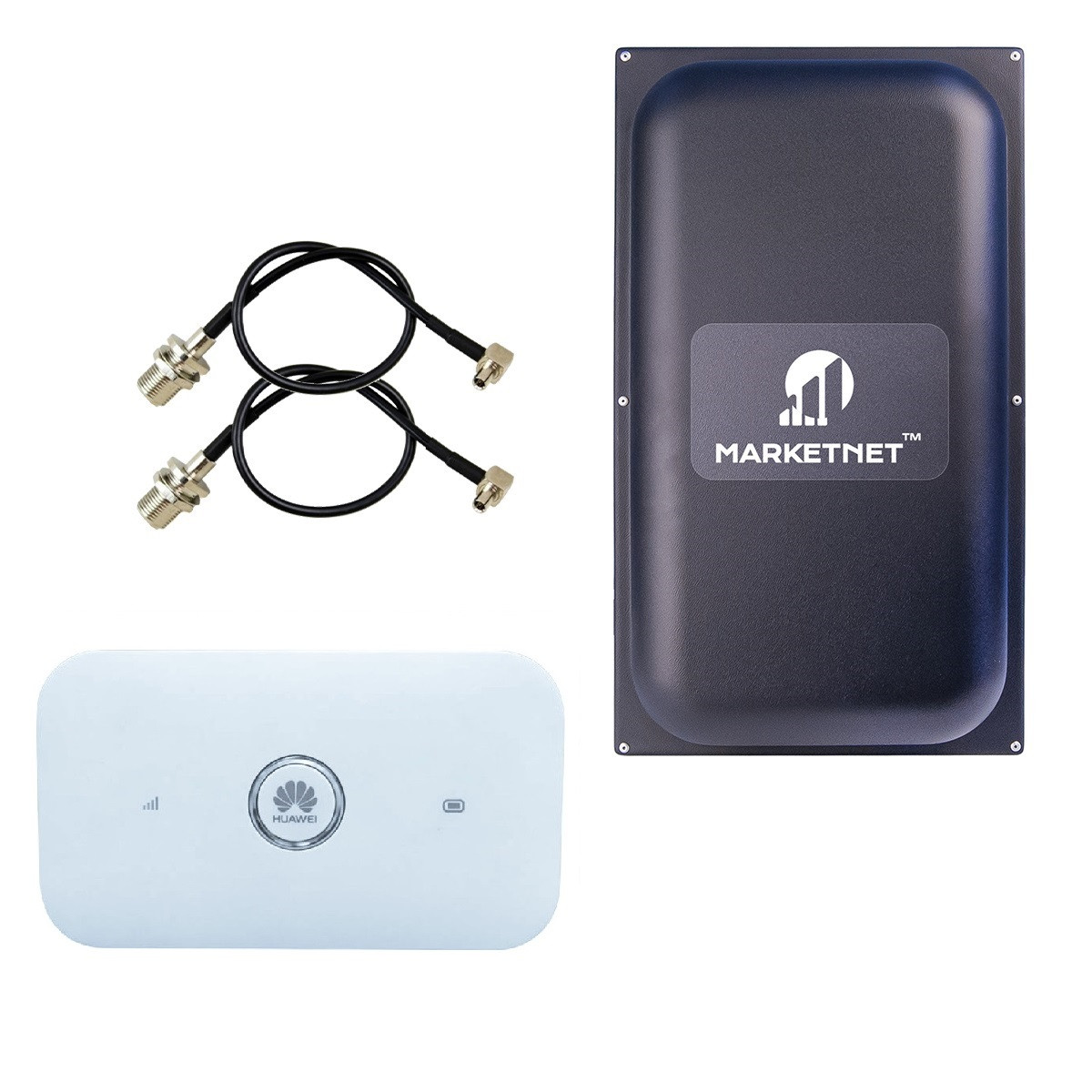 Комплект 4G LTE Wi-Fi роутер Huawei E5573Bs-320 + Панельна антена MARKETNET Maxi MIMO 22 dBi