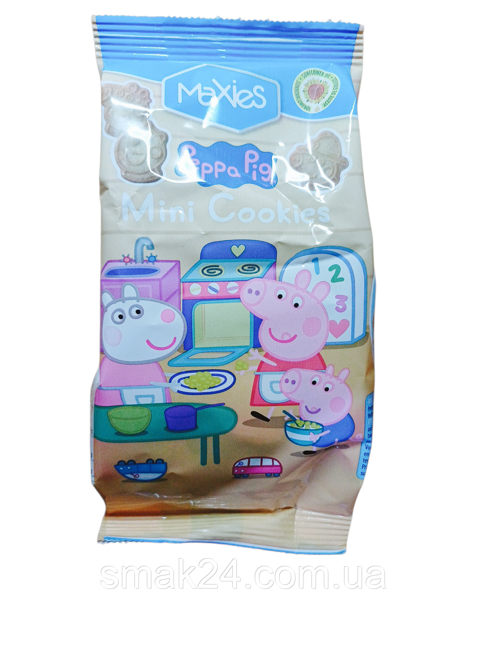 Печиво міні дитяче Свинка Пеппа Maxies Mini Cookies Peppa Pig 100г Іспанія