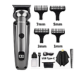 Машинка для стрижки Xiaomi Riwa RE-6325 з набором аксесуарів акумулятор 600 мАгод індикація заряду і USB зарядка, фото 2