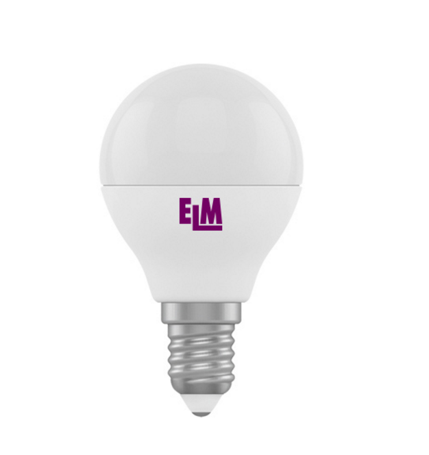 Лампа світлодіодна D45 6W Е14 4000К 500 Lm ELM