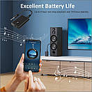Bluetooth адаптер WONSUN B10S 2 в 1 (передавач / приймач) Bluetooth 5.0 з AUX 3,5 мм, портативний, низька затримка, чорний, фото 5