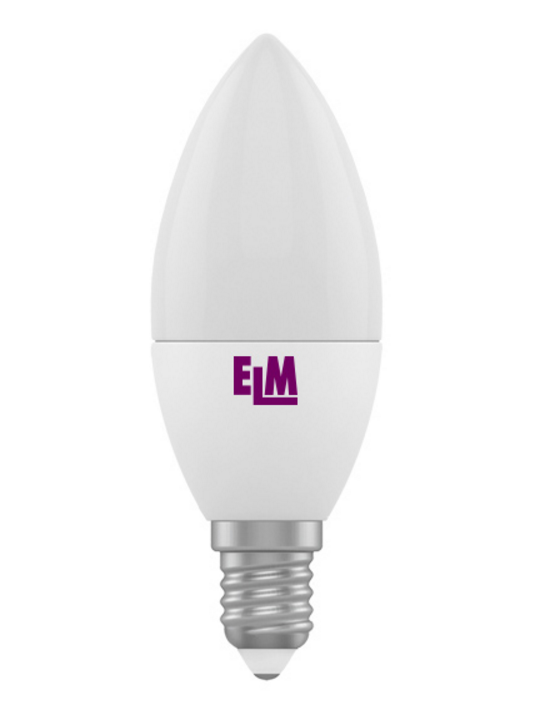 Лампа світлодіодна C37 4W Е14 4000К 320 Lm ELM
