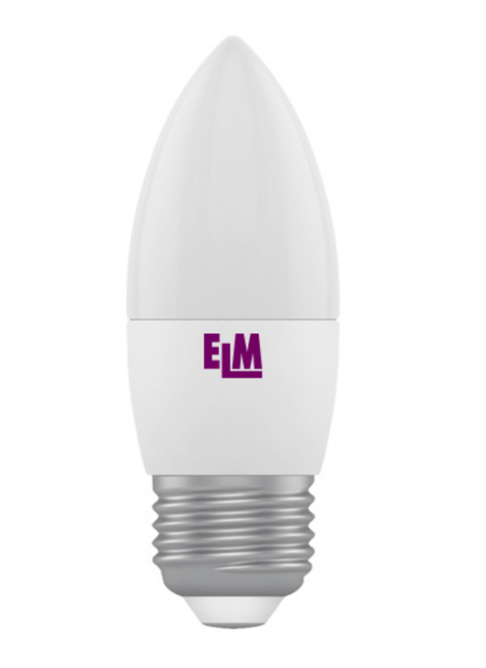 Лампа світлодіодна C37 4W Е27 4000К 340 Lm ELM
