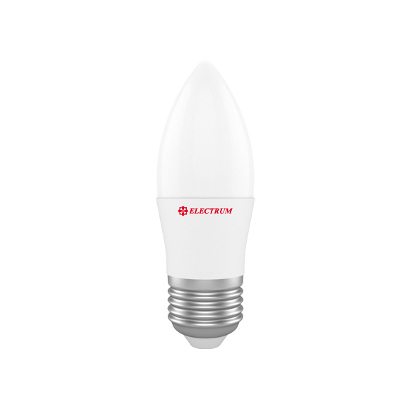 Лампа світлодіодна С37 (свічка) 6W Е27 4000К ELECTRUM