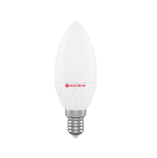 Лампа світлодіодна С37 (свічка) 7W Е14 4000К ELECTRUM 