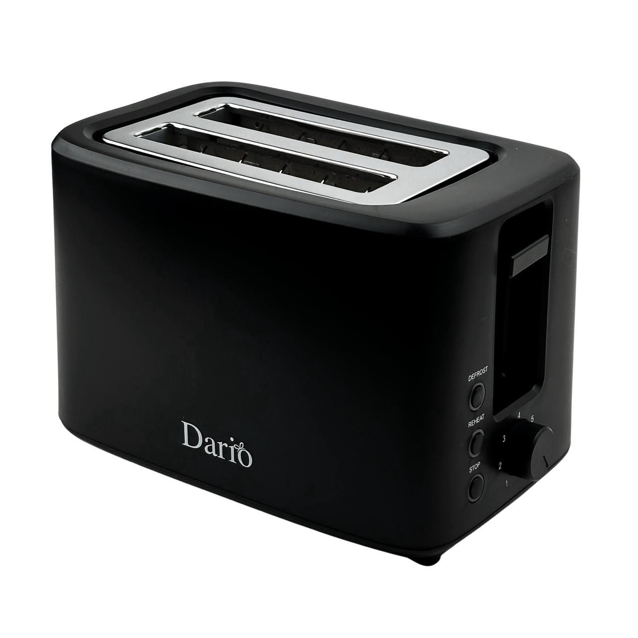 Тостер Dario DT1007 750 Вт 2 відділення чорний, фото 1