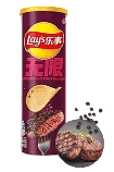 Чіпси Lay's Stax Black Pepper Rib Eye Steak 90г, фото 2