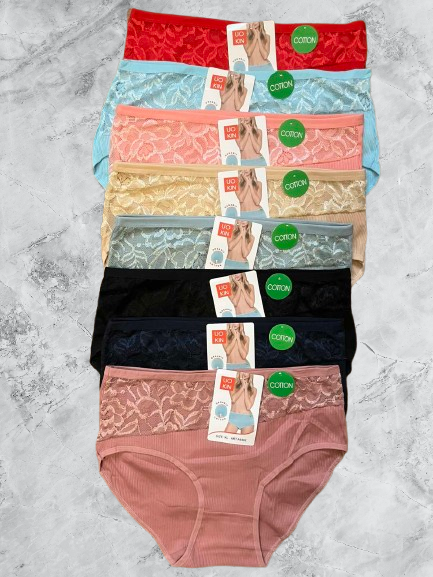 Труси плавки жіночі бавовна стрейч №9362 р.50 52 54 .Від 6шт по 48грн., фото 1