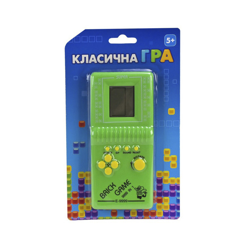 Дитяча інтерактивна іграшка "Класична гра Тетріс" 725-60(Green) зелений, фото 1