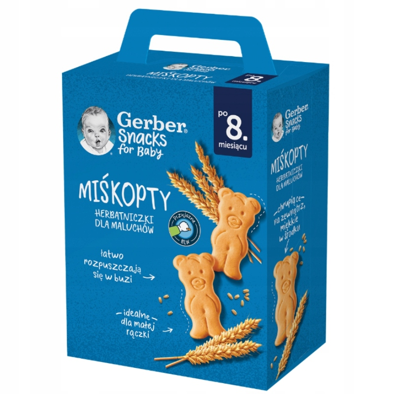 Печиво Gerber Miśkopty nestle для дітей від 8 місяців, 180 г, фото 1