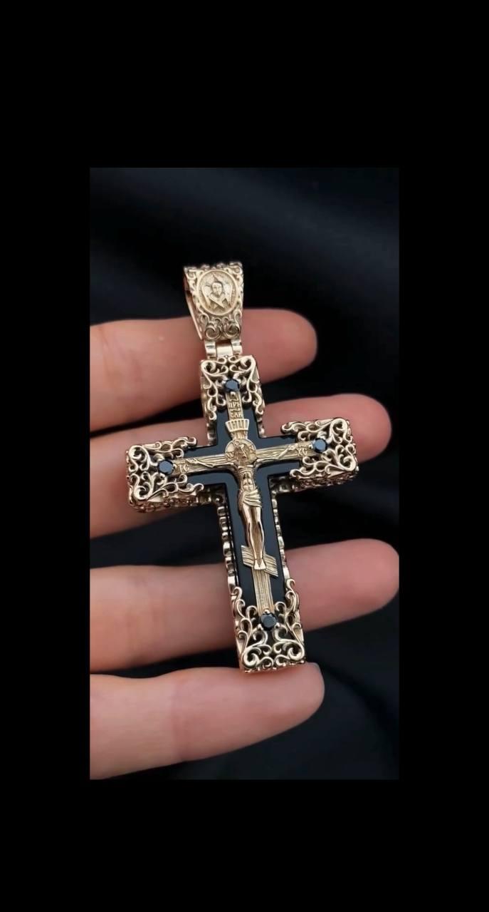 Золотий православний хрестик. Арт. 0194., фото 1