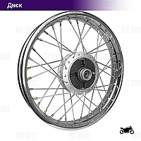 Диск задній 18" 2.15 Enduro спицьований, барабанне гальмо, зірка під демпфер