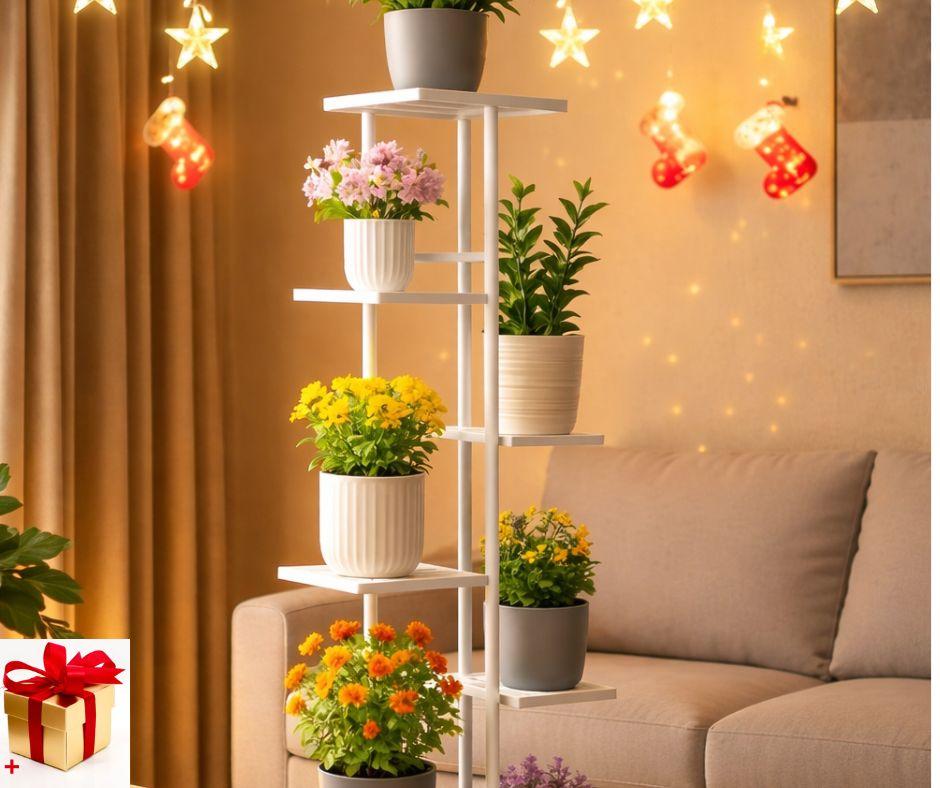 Стійка/полиця для квітів і рослин CVT-6P Підставка для квіткових горщиків 6-рівнева Полиці To4ka, фото 1