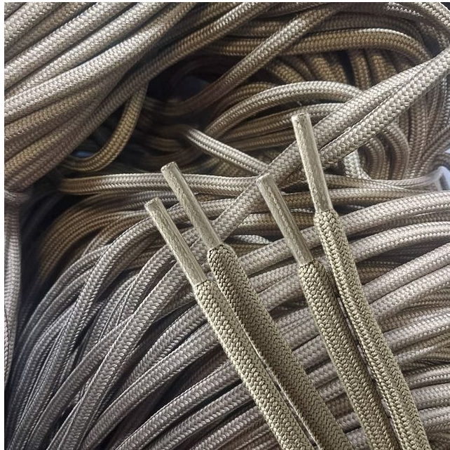 Шнурки круглі з наповнювачем 5мм колір койот 120см