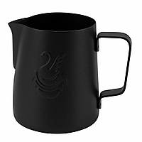 Питчер JIBL little 400 мл для молока з нержавіючої сталі Matt Black для латте-арт