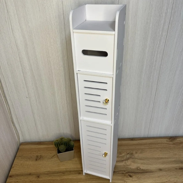 Тумба для ванної з тумбами і відділенням для туалетного паперу ven-1289-C43 Білий, фото 1