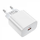 Home Charger 30W PD C to Lightning Cable (1m) Hoco C76A Pro — White, фото 6