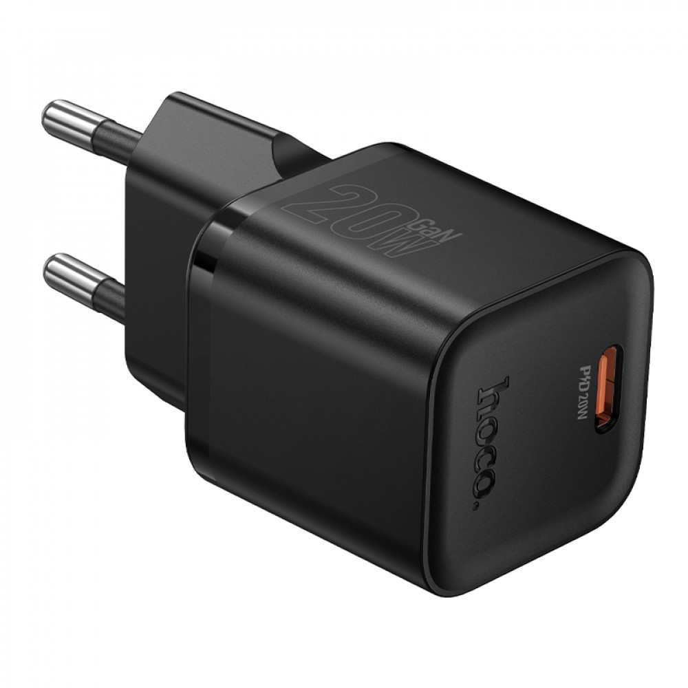 Home Charger | 20W | PD3.0 — Hoco N64 — Black, фото 1