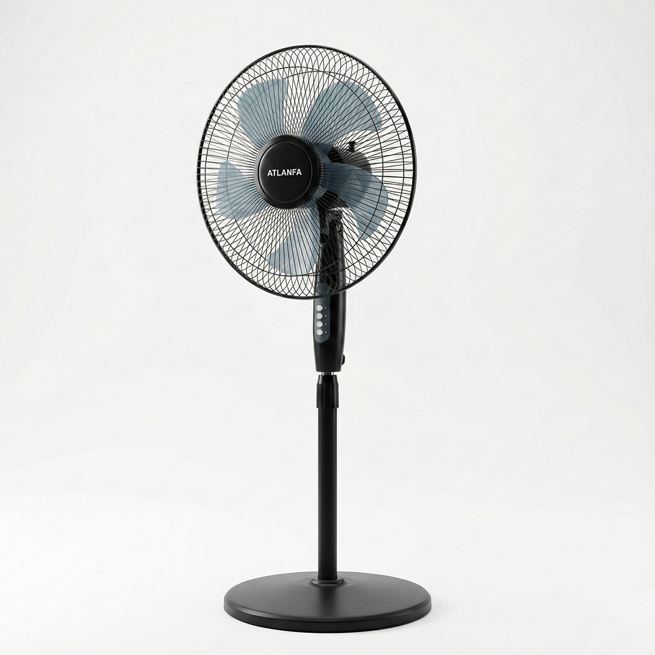 Вентилятор підлоговий ATLANFA AT-50/FS-40 40W,40 см, 3 швидкості, стійка ніжка, фото 1