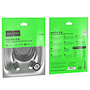 HDMI 2.0 Male to Male 4K HD Data Cable (3m) — Hoco US08, фото 2