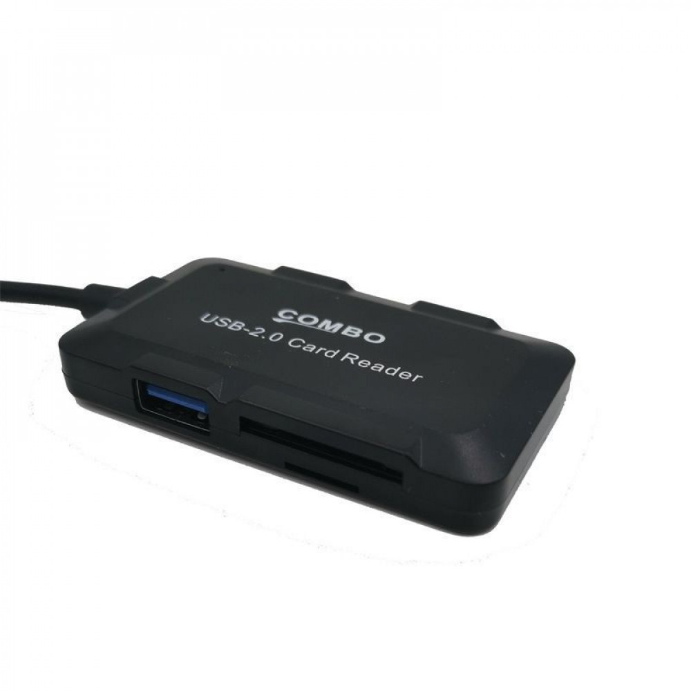 HUB USB 2 in 1 Combo Card Reader + HUB, фото 1