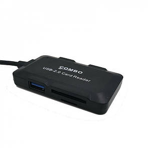 HUB USB 2 in 1 Combo Card Reader + HUB