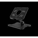 Phone & Tablet Stand — Desktop Biaxial Foldable Metal Grey K-605, фото 4