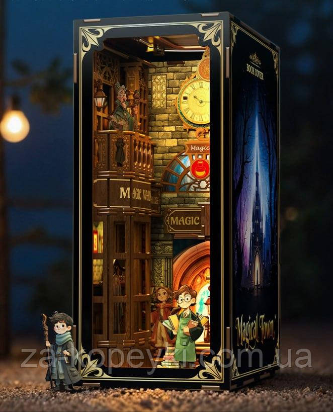 Бук Нук Магічне місто Book Nook Magical Town House DIY Інтер'єрний конструктор M-8002, фото 1