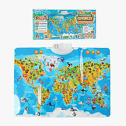 Інтерактивний плакат Мапа світу WToys 97899