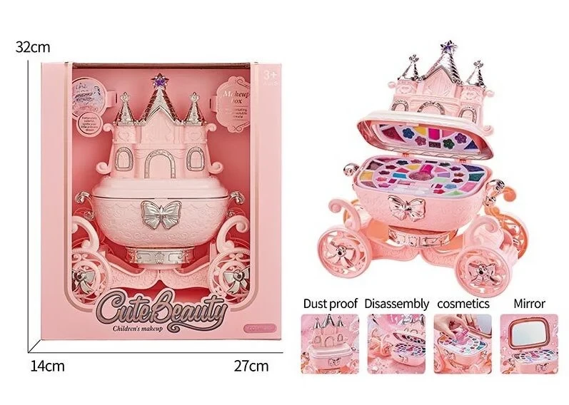 Набір косметики тіні, помада, лак, глітери, дзеркальце, фото 1