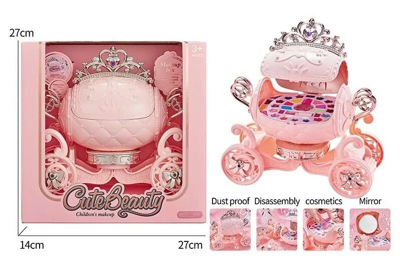 Набір косметики тіні, помада, лак, глітери, дзеркальце, фото 1