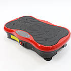 Віброплатформа для тренувань до 200 кг + пульт, 53х31х13 см, Червоний / Фітнес платформа / Вібраційна платформа, фото 9