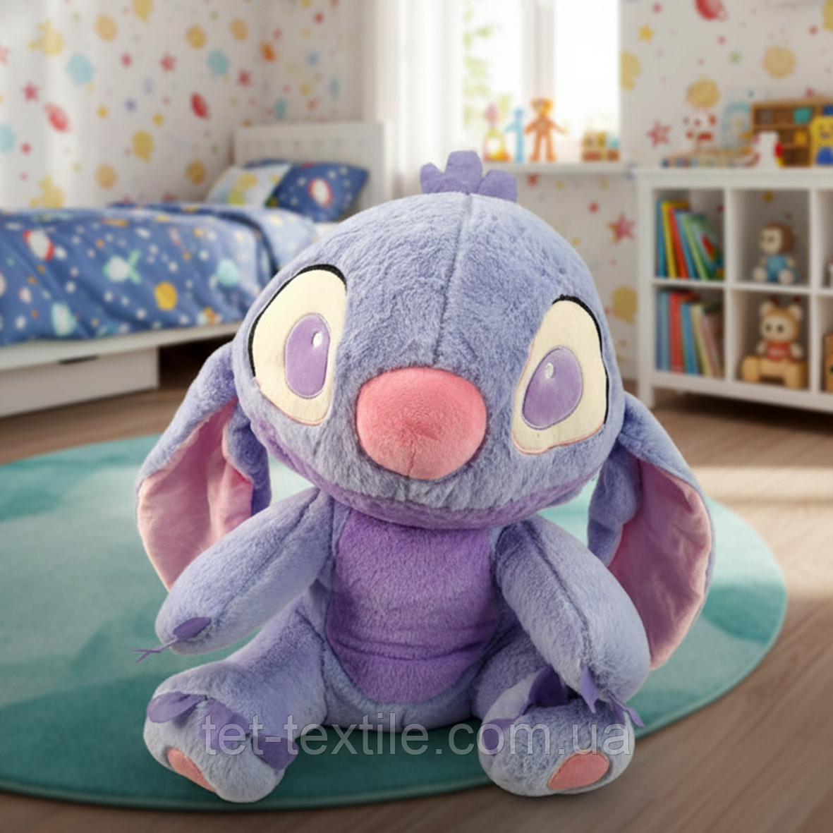 М'яка іграшка з пледом усередині Енджел подружка Стича бузкова