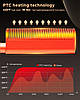 UKLISS - Електричний гарячий гребінець для випрямлення волосся з іонною технологією та РК-дисплеєм 120-230°C, фото 2