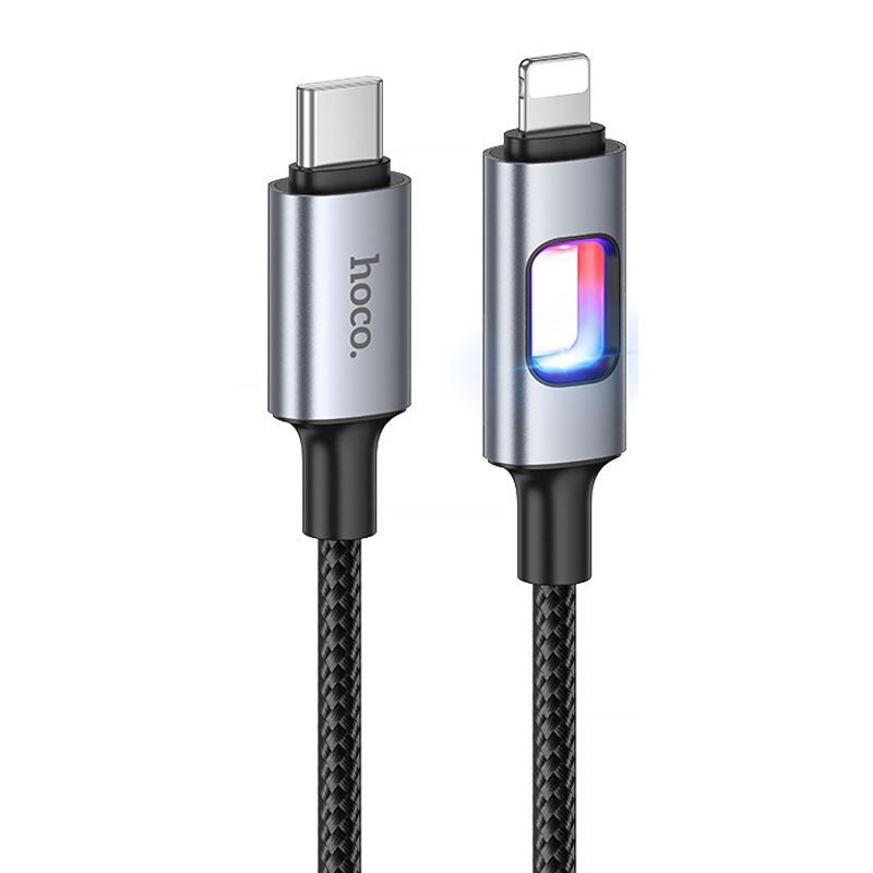 Дата кабель Hoco U144 New Type-C to Lightning 27W (1.2m) Black, фото 1
