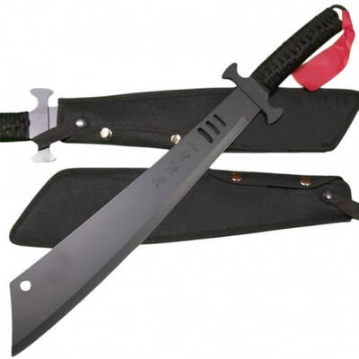 Мачете з чохлом чорне лезо. a2324