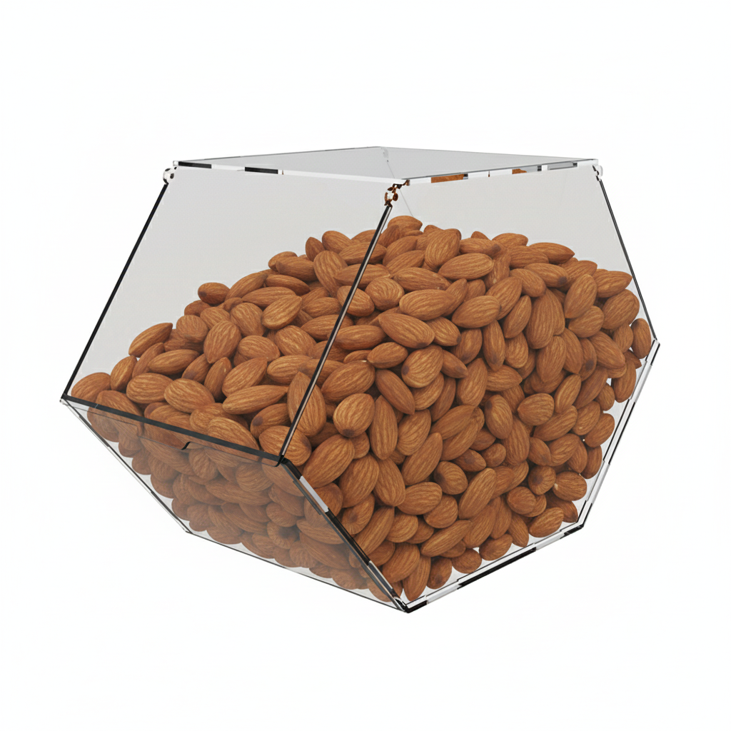 Диспенсер EKOSTAR двухсторонній для снеків, горіхів 1 комірка, фото 1