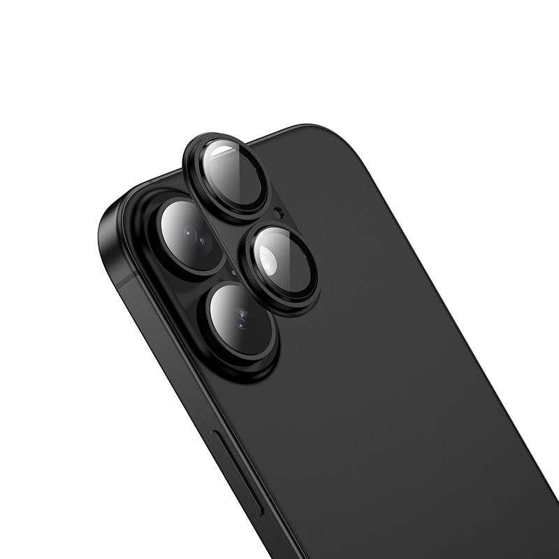 Скло для камери HOCO V16 APPLE iPhone 17, black