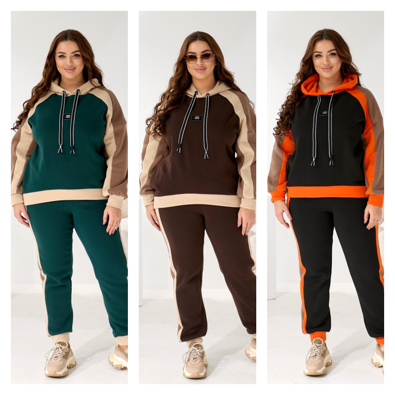 Жіночий костюм тринитка на флісі, фото 1