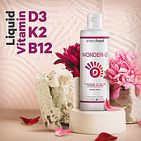 CodeAge Liposomal Wonder-D / Рослинний ліпосомальний рідкий вітамін Д3 + К2 225 мл BX176, фото 4