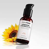 CodeAge Liposomal Vitamin D3 + K2 / ліпосомальні вітаміни Д3 + К2 веган 59,2 мл BX261, фото 5