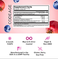 CodeAge Liposomal Ovarian Inositol / ліпосомальний інозитол здоров'я яєчників 148,2 г BX268, фото 2