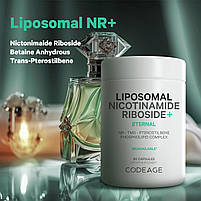 CodeAge Liposomal Nicotinamide Riboside+/Ліпосомальний нікотинамід рибозид 60 капсул BX233, фото 4