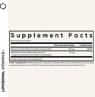CodeAge Liposomal Vitamin E/ Ліпосомальний вітамін Е на основі соняшникової олії 90 капсул BX187, фото 2