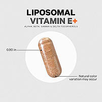 CodeAge Liposomal Vitamin E/ Ліпосомальний вітамін Е на основі соняшникової олії 90 капсул BX187, фото 3