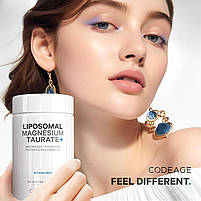 CodeAge Liposomal Magnesium Taurate / Ліпосомальний магній таурат + Вітамін Б6 120 капсул BX769, фото 6