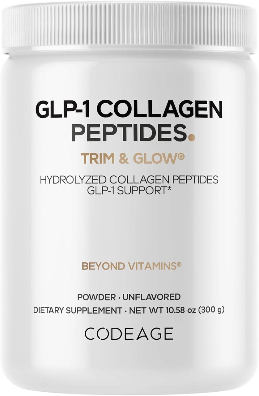 CodeAge GLP-1 Collagen Peptides / Пептиди колагену GLP-1 300 г BX829, фото 1